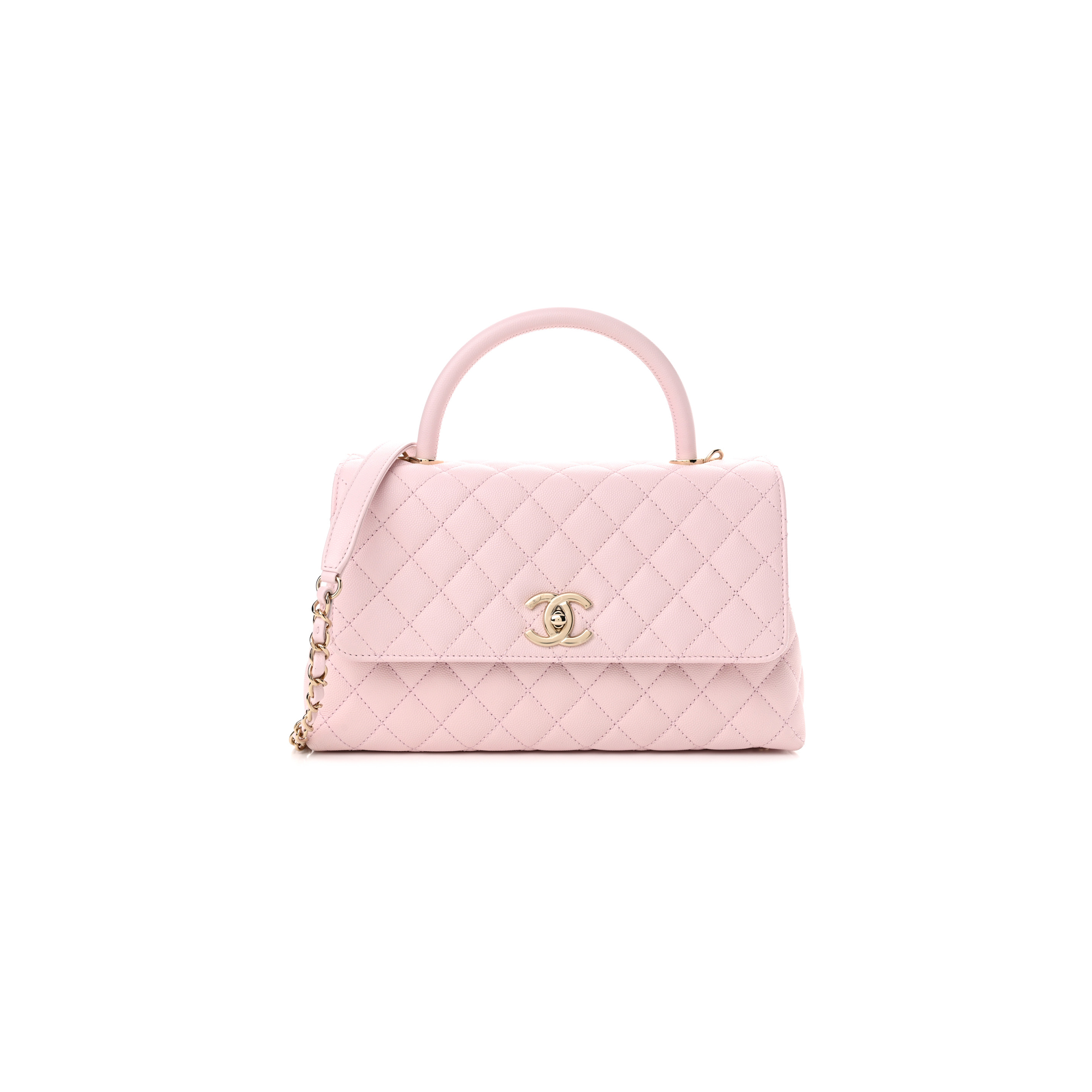 CHANEL CAVIAR QUILTED MEDIUM COCO HANDLE FLAP 1461424 (29*18*12cm)